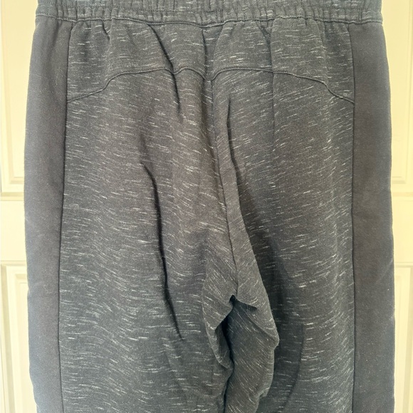 Adidas Mens Jogger Pants‎ Size M Fleece Zip Taper Ankle Black Heather Work Out - Picture 8 of 12